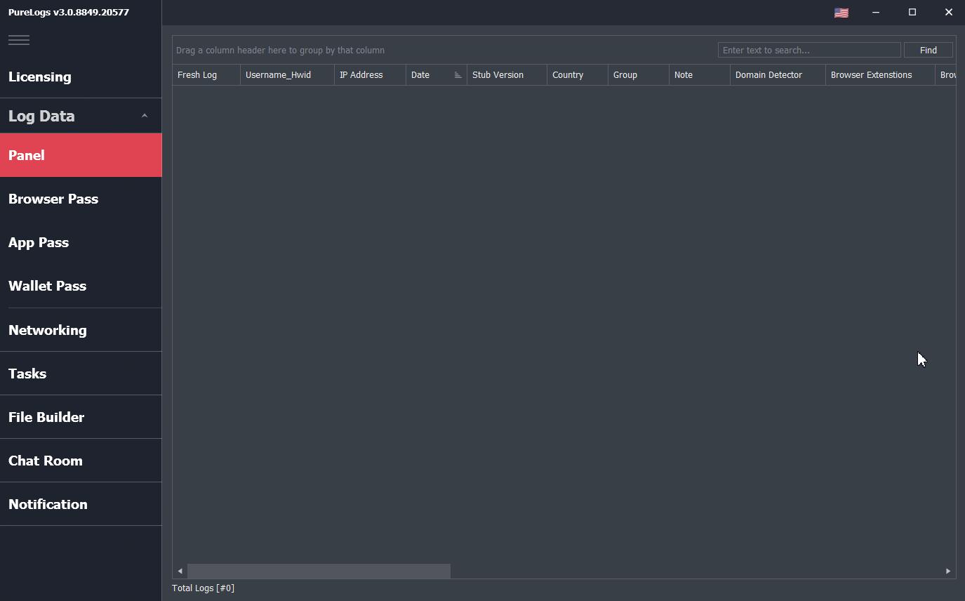 PureLogs Interface